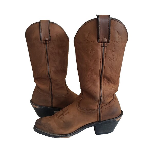 DURANGO Brown Leather Boots Lady Rebel Women's Size 5M Rodeo Cowboy - Picture 9 of 11